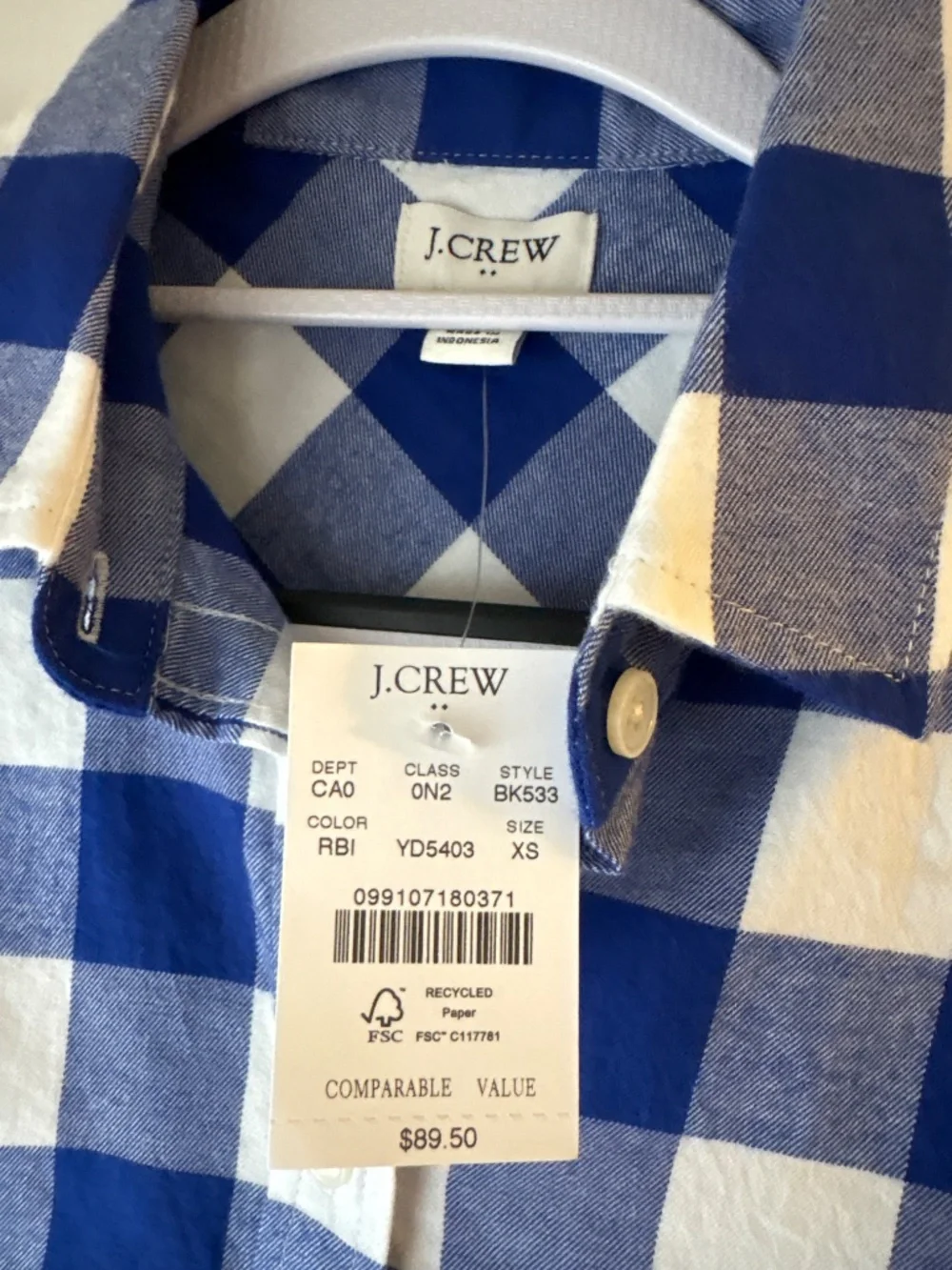 J. Crew jcrew plaid